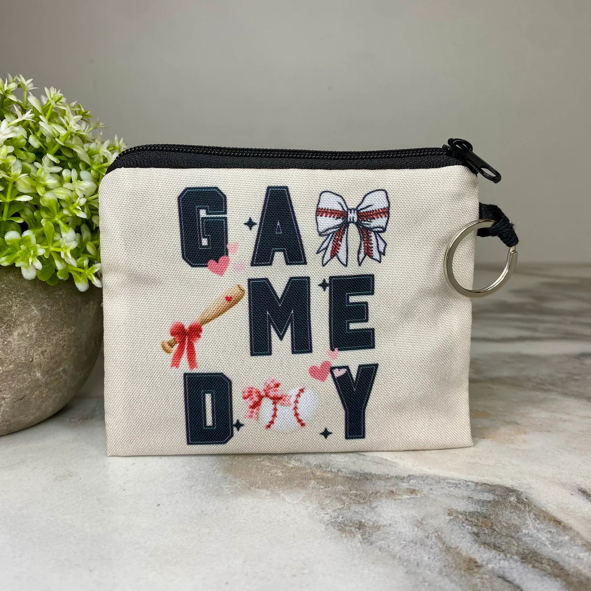 Baseball Game Day Coin Pouch