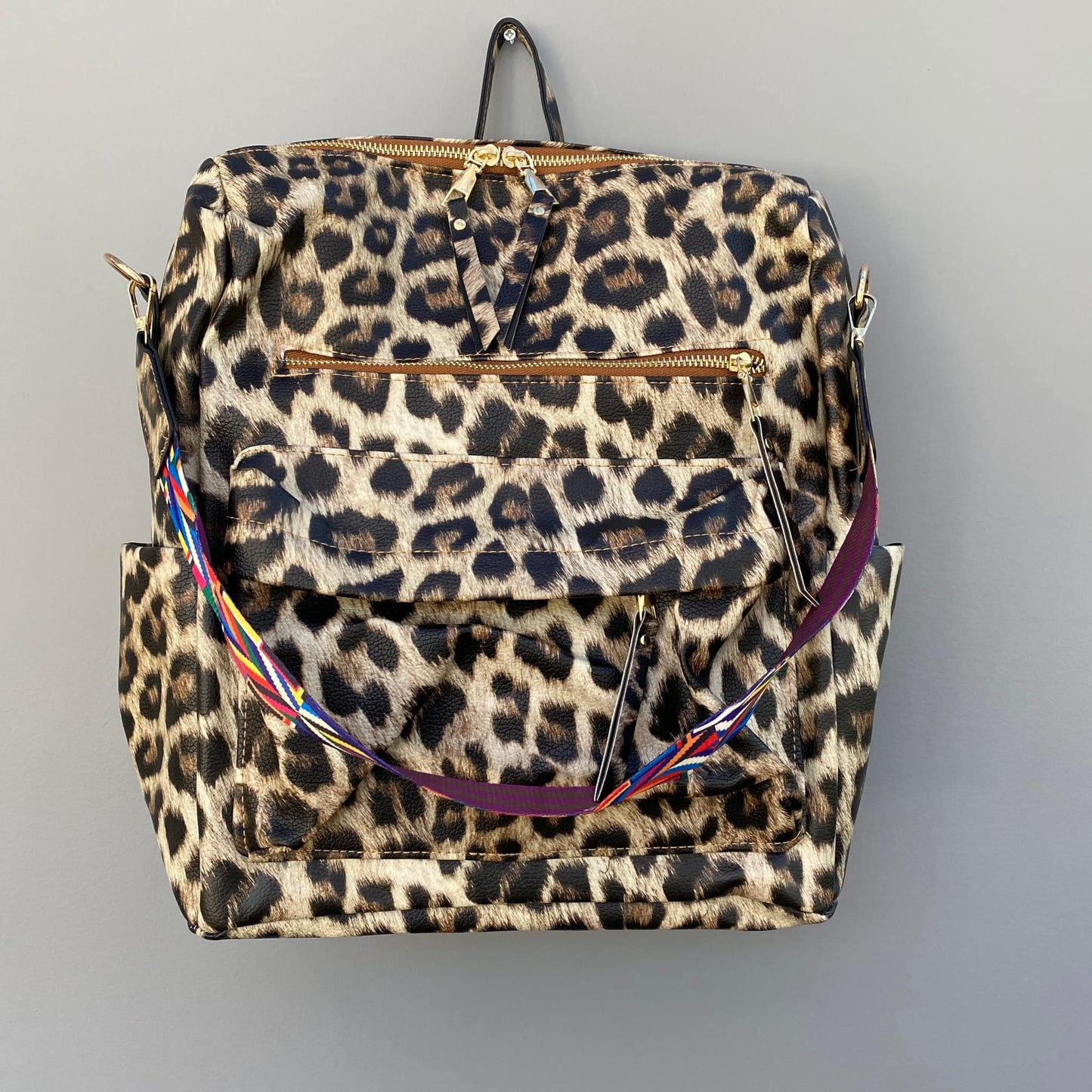 The Brooke Backpack - Light Leopard