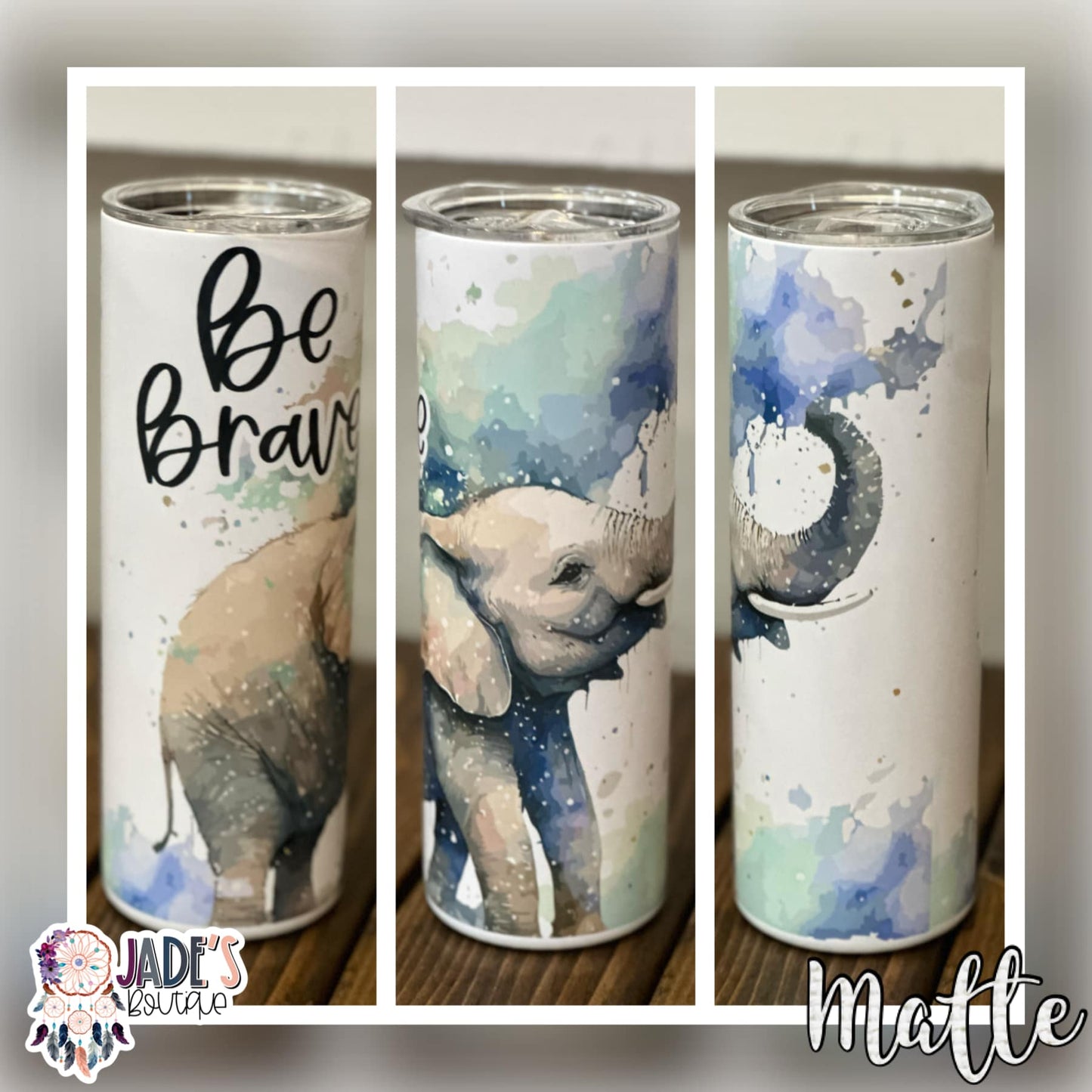 Be Brave 20oz Insulated Matte Skinny Tumbler