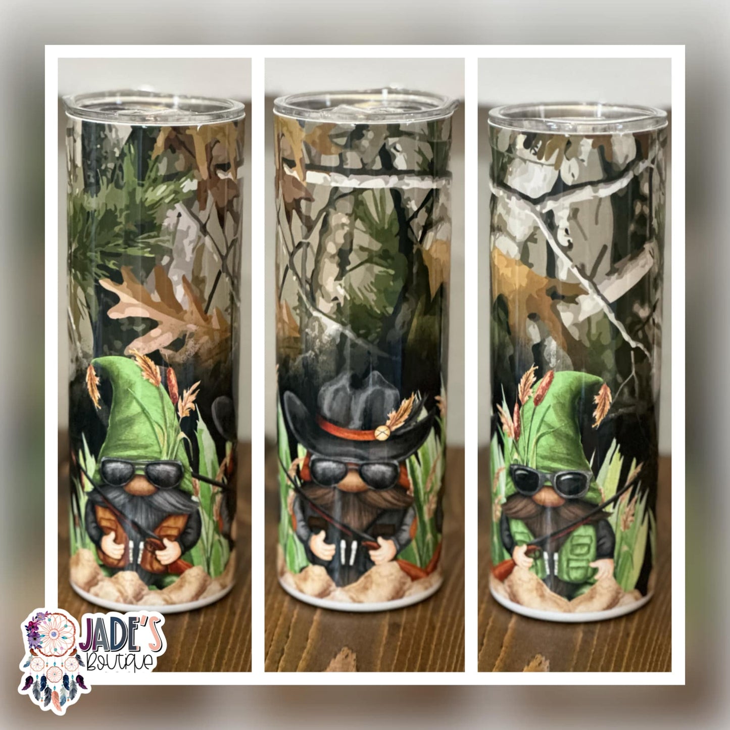 Gnome Hunting 20oz Insulated Skinny Tumbler