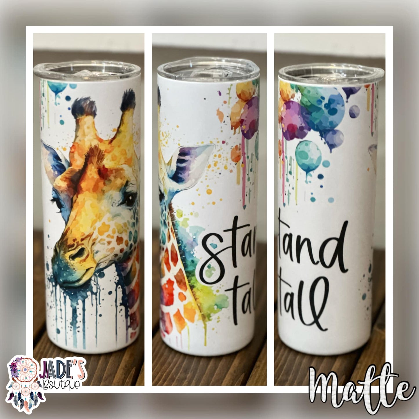 Stand Tall 20oz Insulated Matte Skinny Tumbler