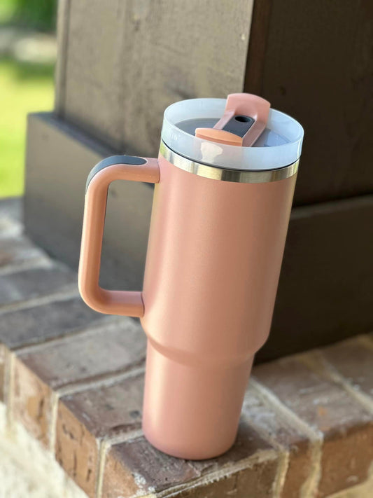 40oz Insulated Tumbler - Blush Pink