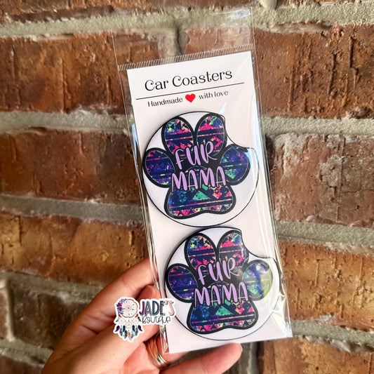 Fur Mama Car Coasters