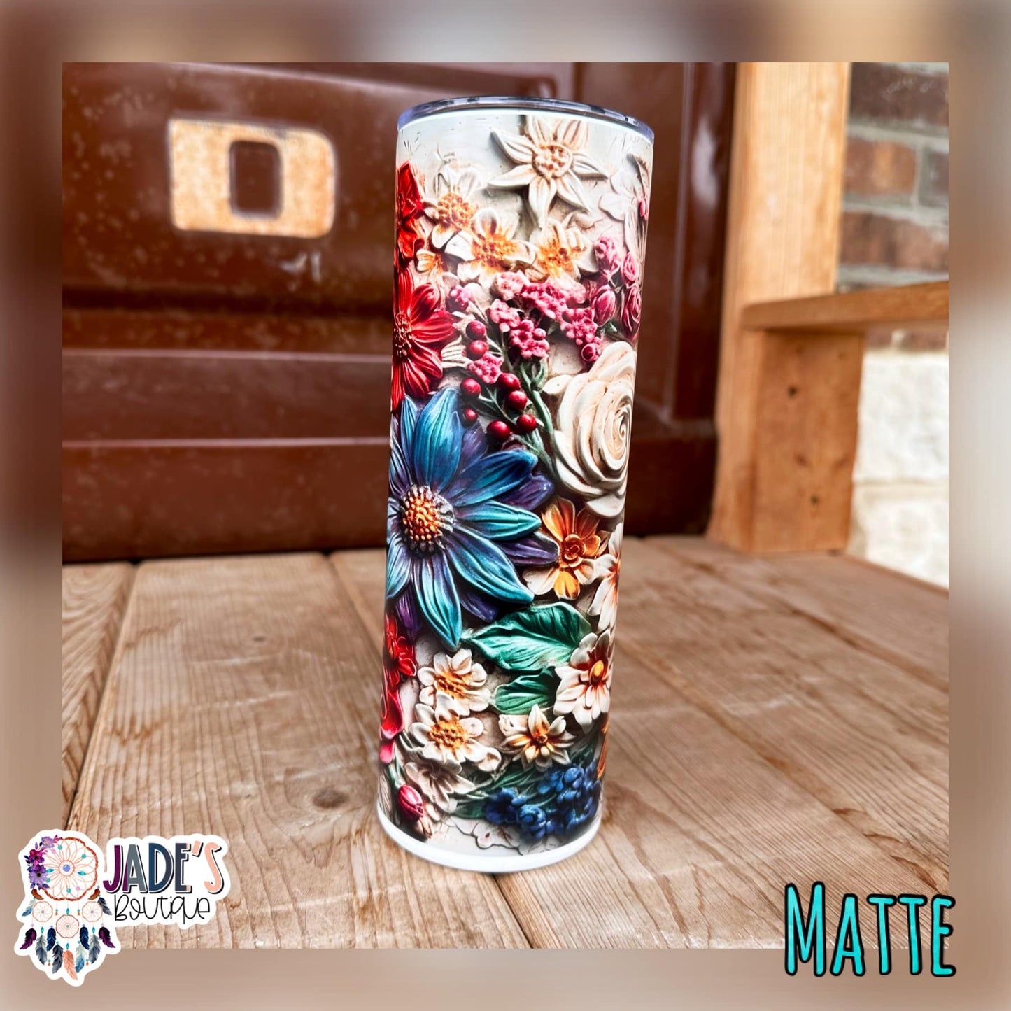 Wildflowers 20oz Insulated Matte Skinny Tumbler