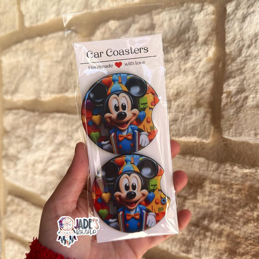 Mouse Car Coasters