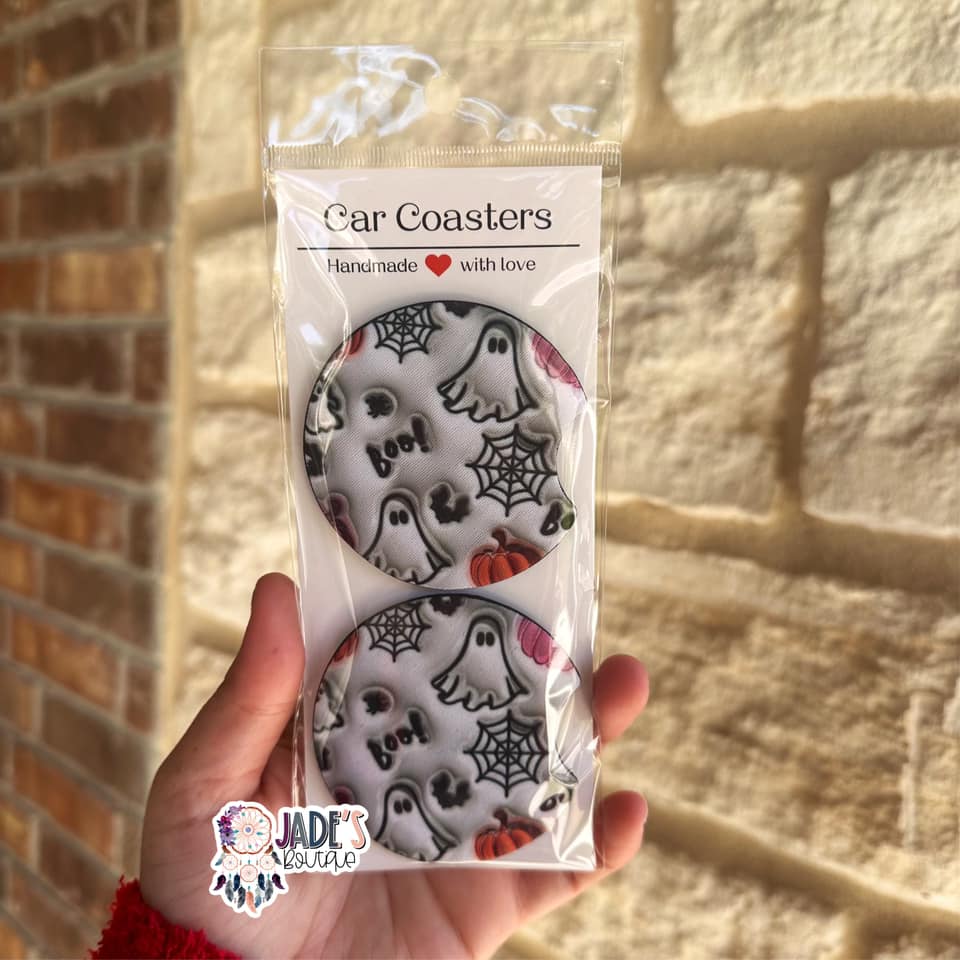 boo! Car Coasters
