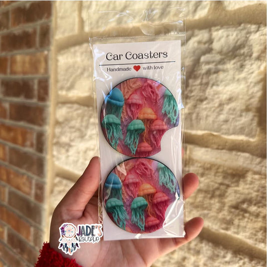Jellyfish Car Coasters