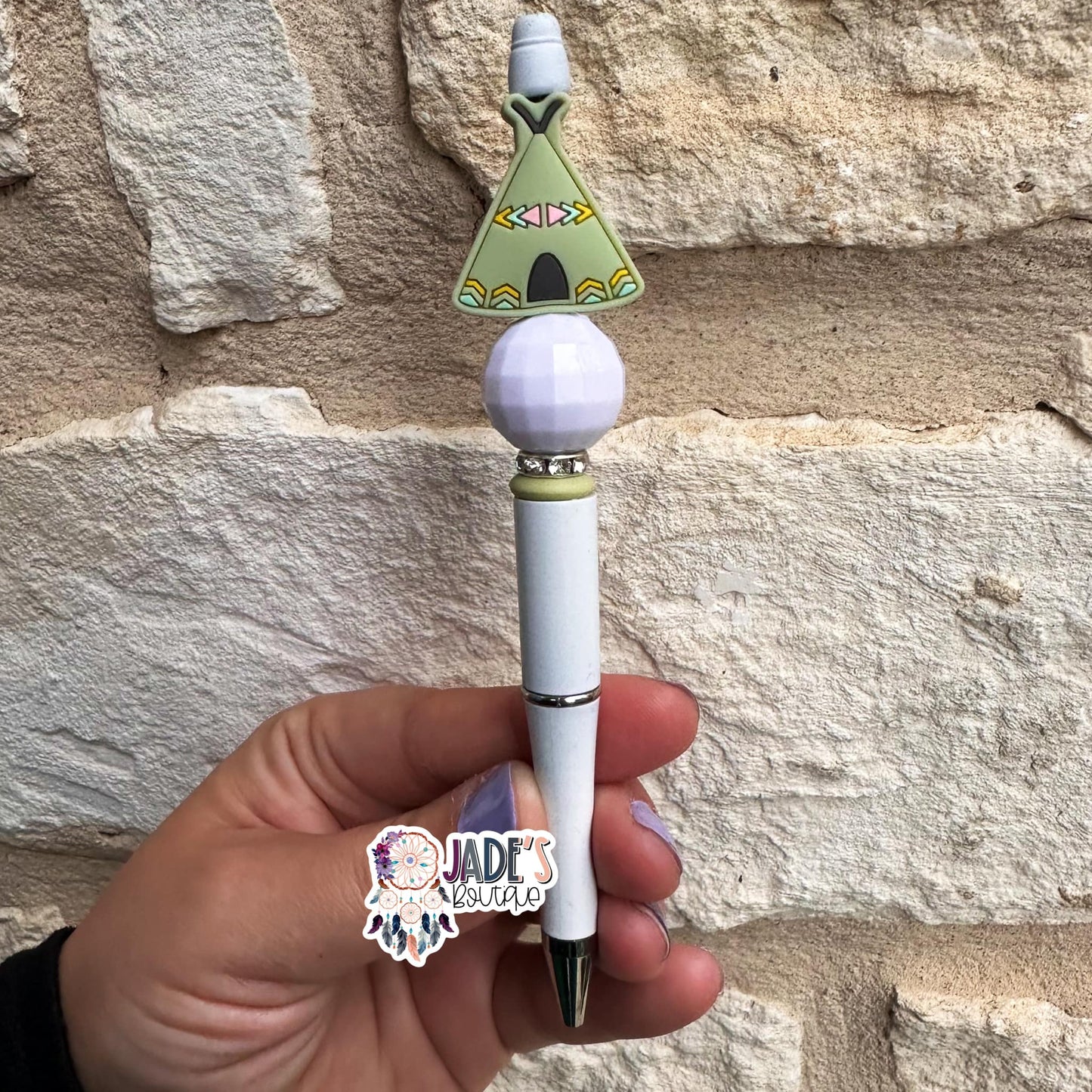 Olive Tepee Pen