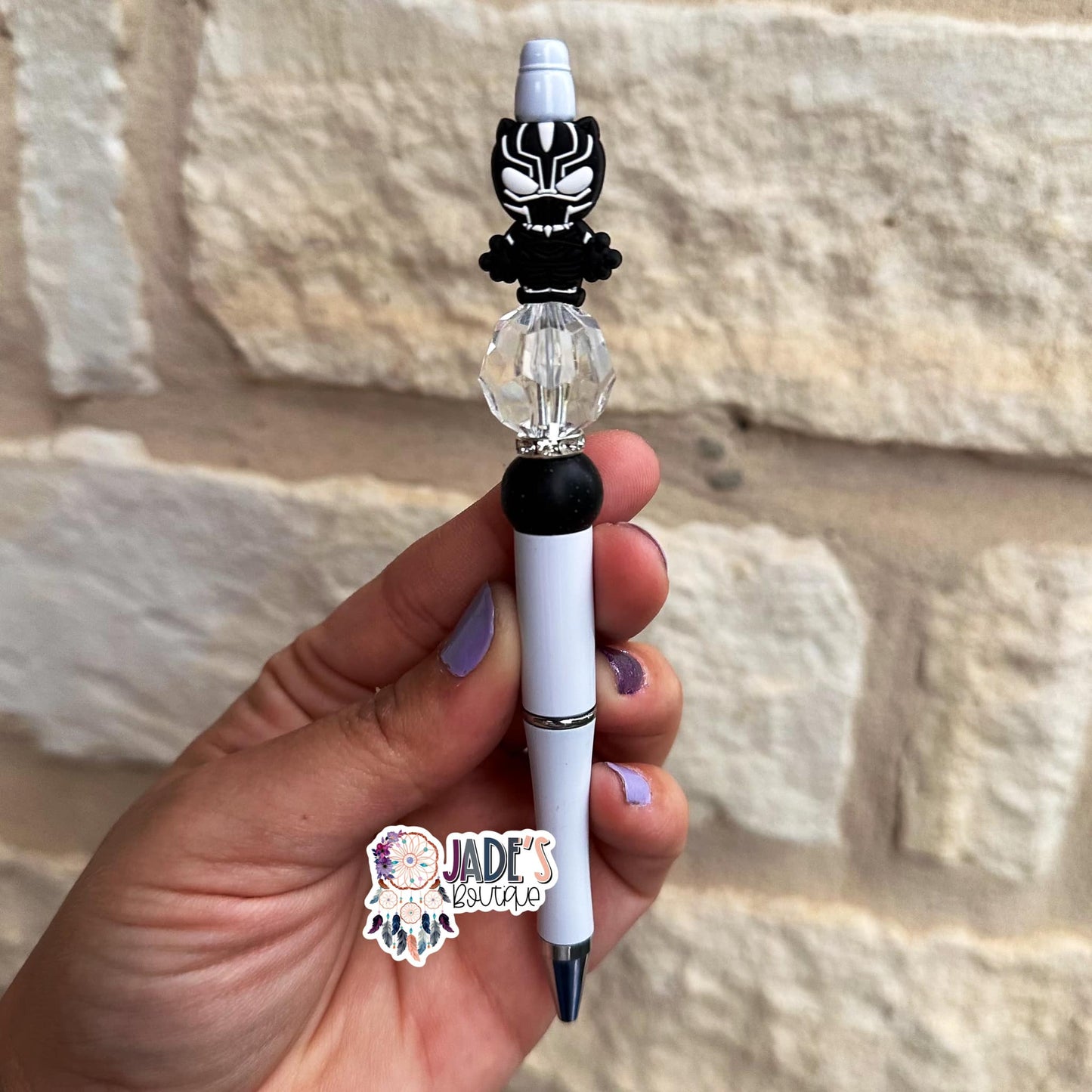 Superhero Black Pen