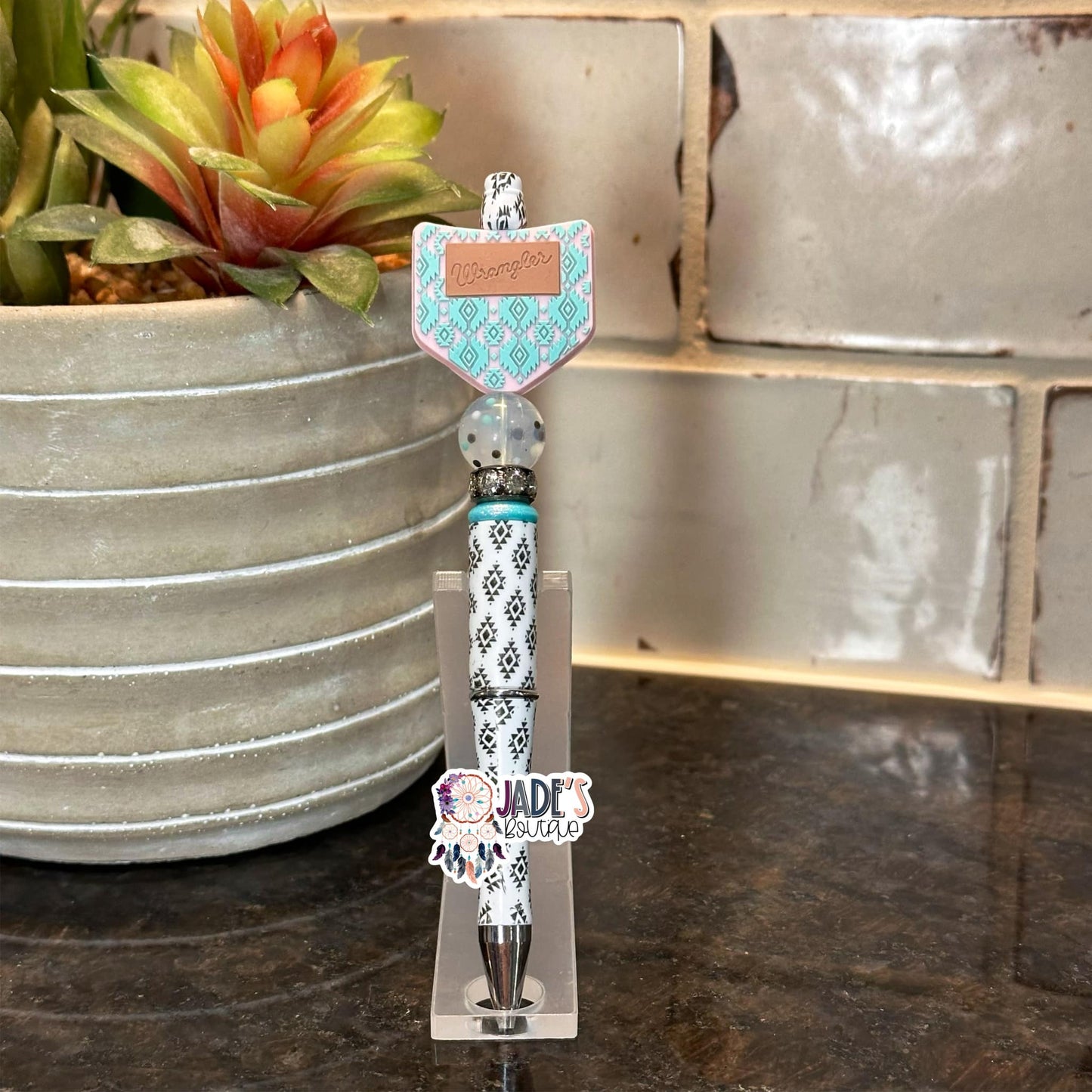 Pink/Mint Aztec Cowboy Pen