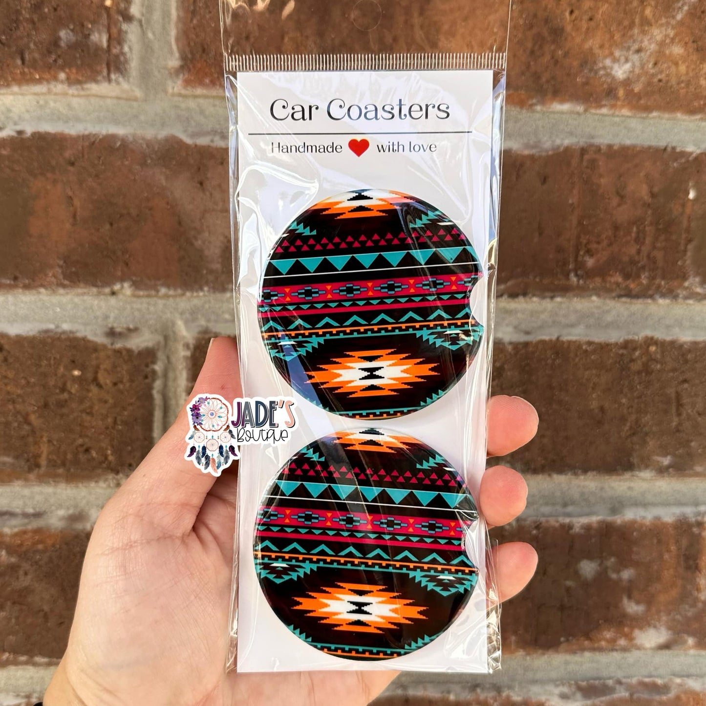 Ceramic Car Coasters - Western