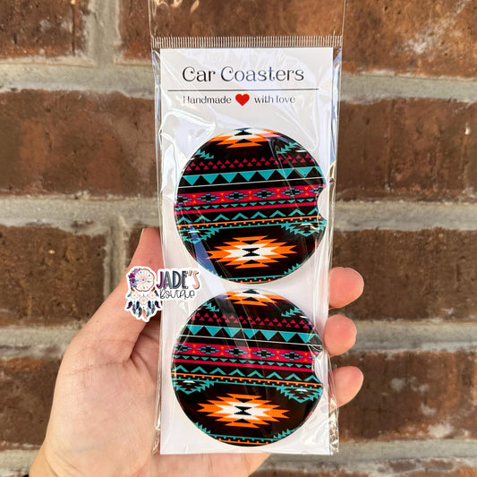 Ceramic Car Coasters - Western