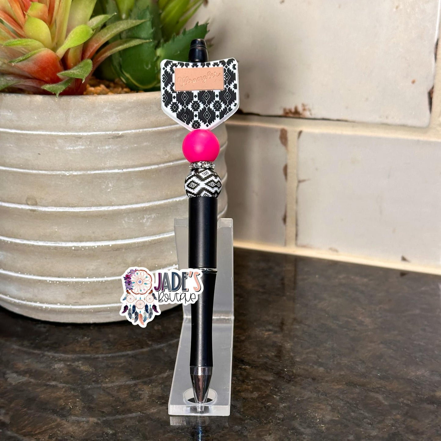 Black Aztec Cowboy Pen