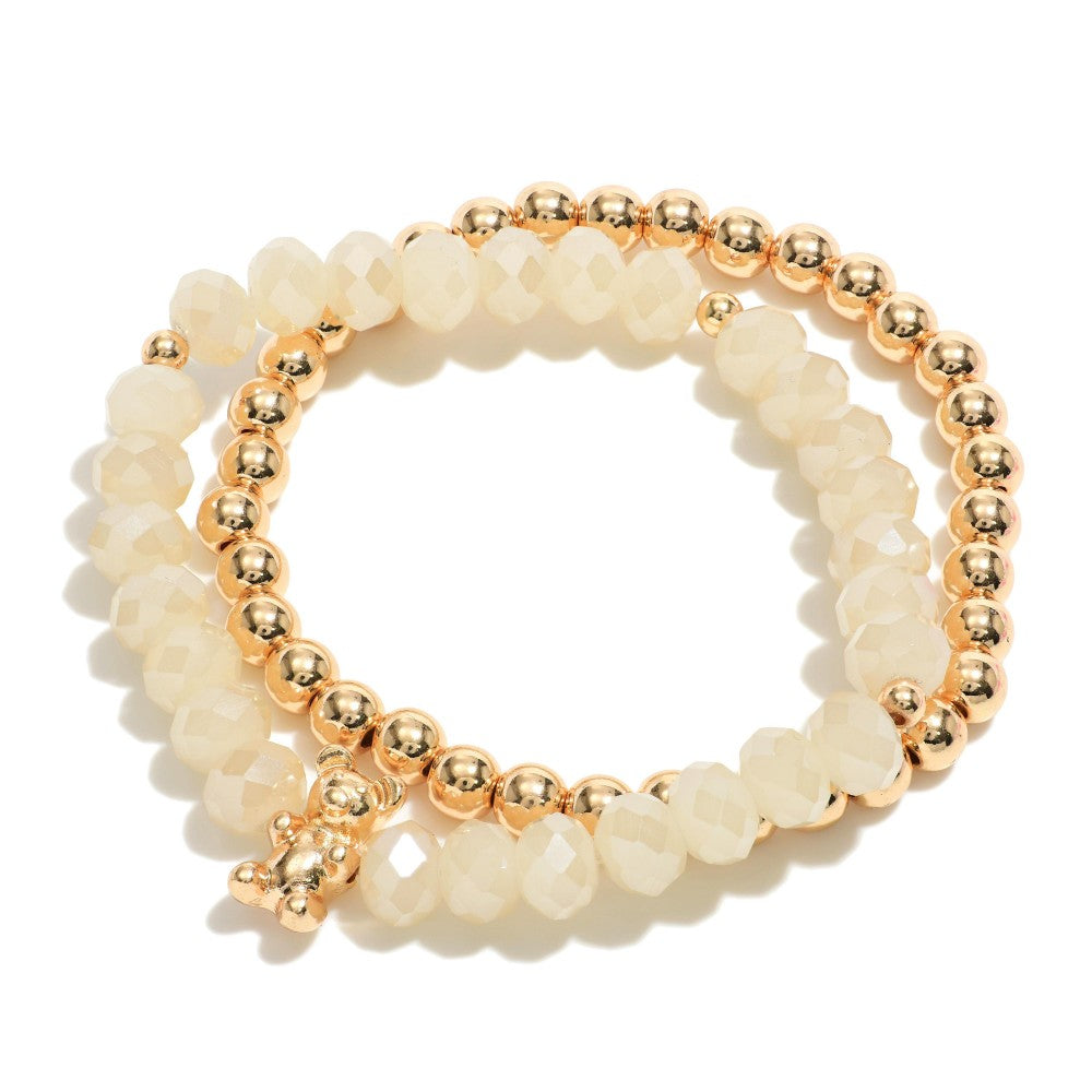 Bear Bracelet Set - Ivory