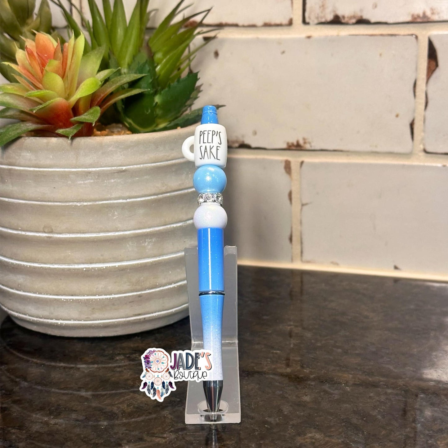 Peep's Sake White Mug Pen