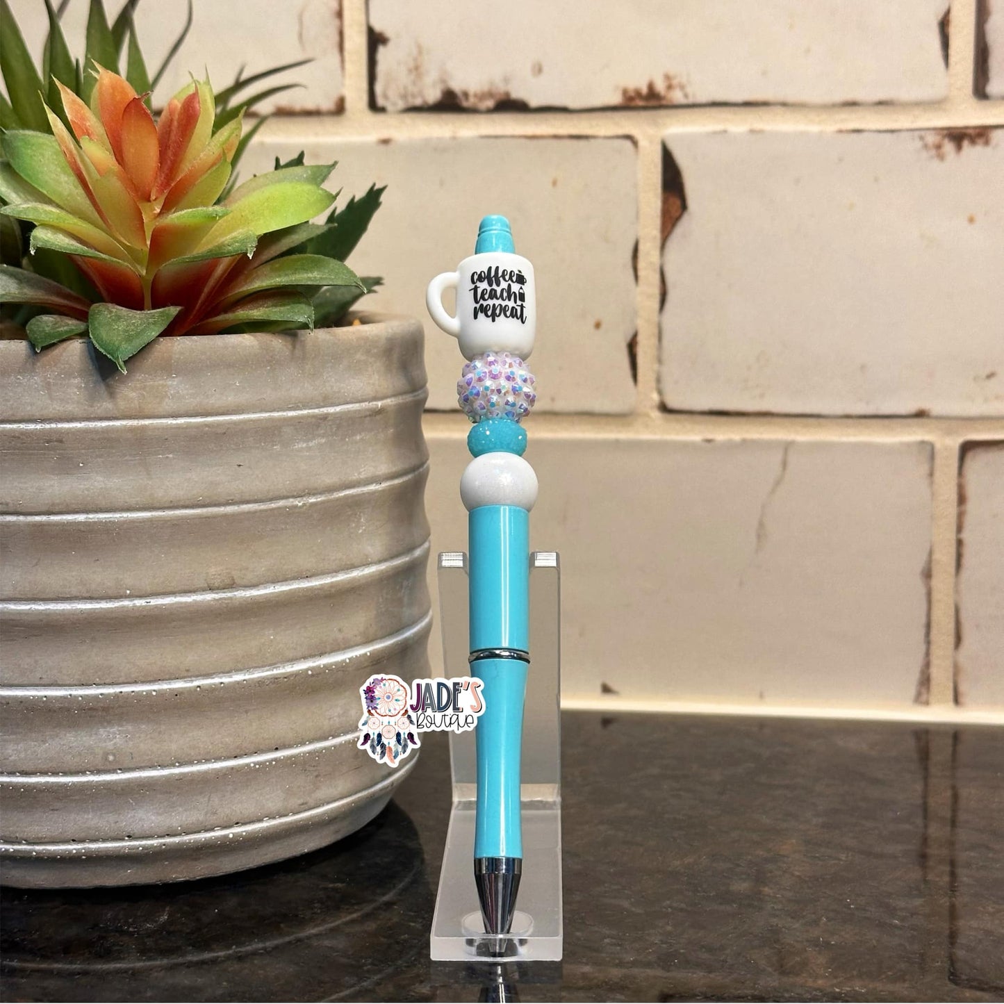 Coffee Teach Repeat Mug Pen