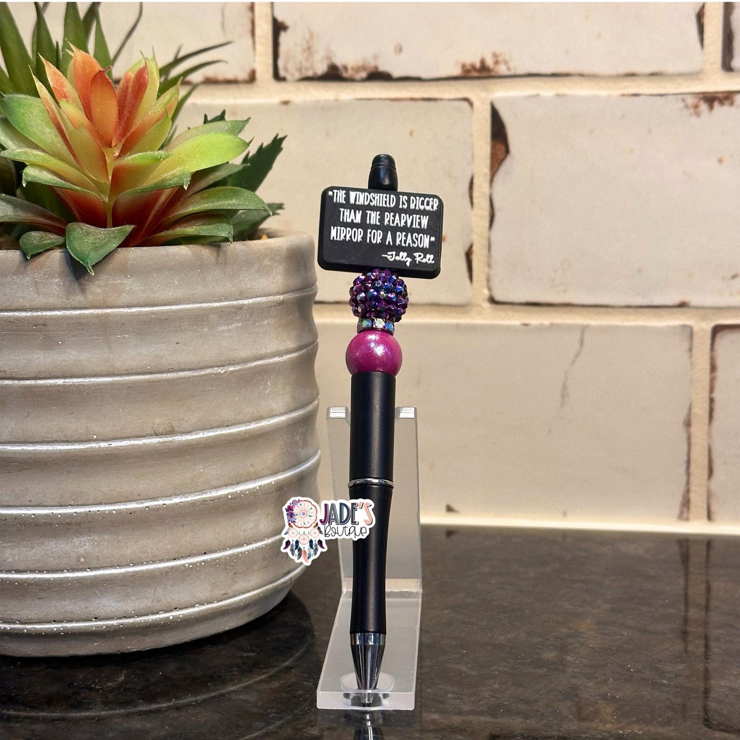 The Windshield is bigger than the rearview mirror for a reason Pen