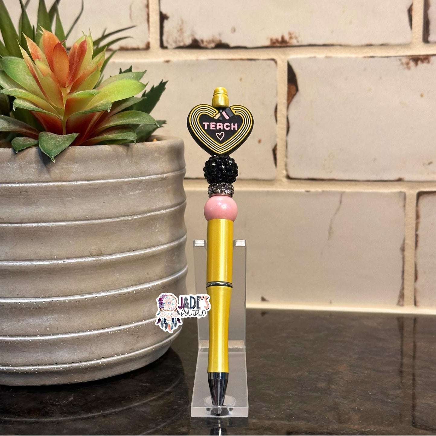 Teach Pencil Heart Pen