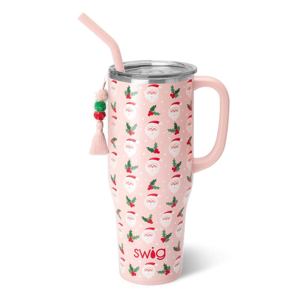 Mistletoe Santa (40oz) Insulated Mega Mug