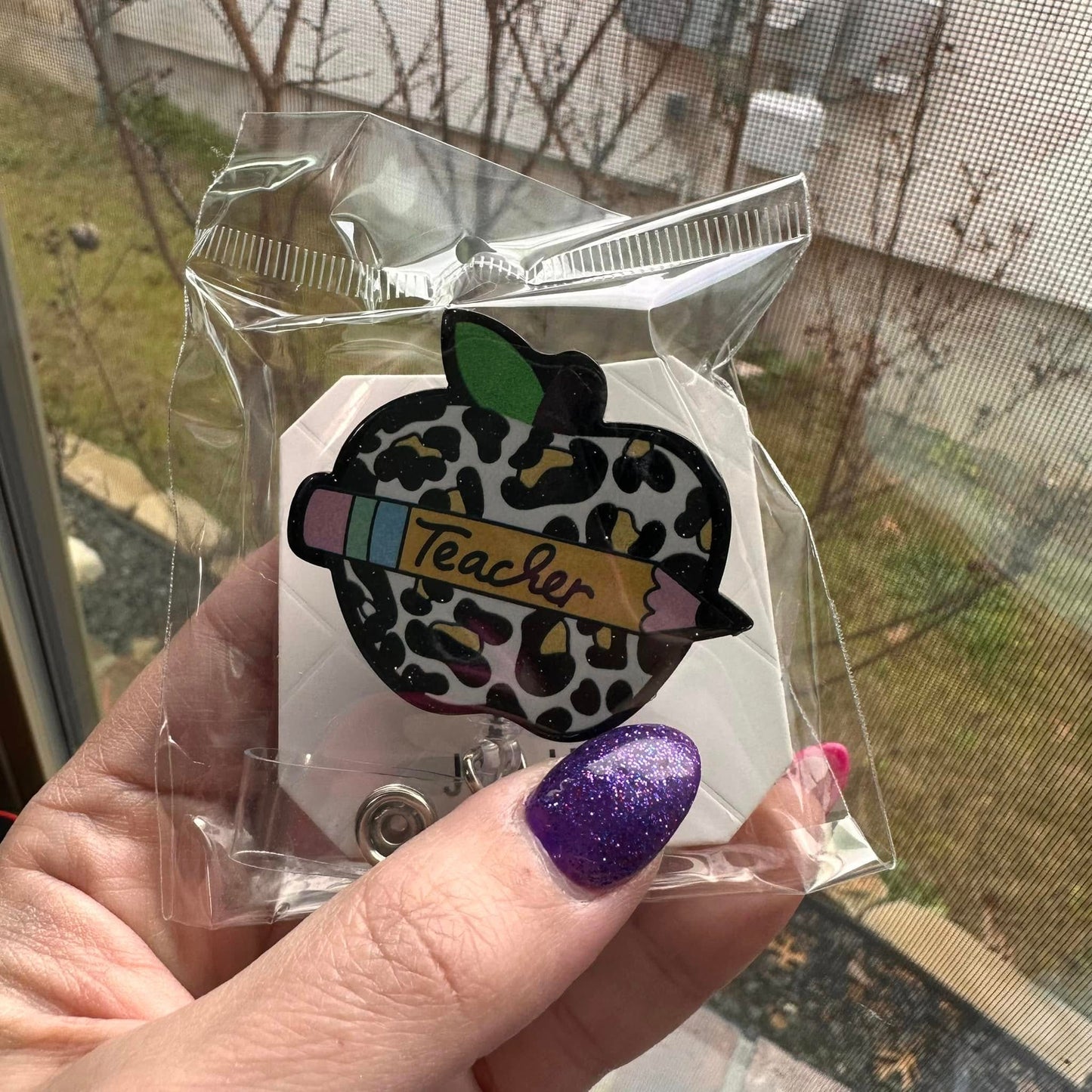 Teacher Apple Badge Reel