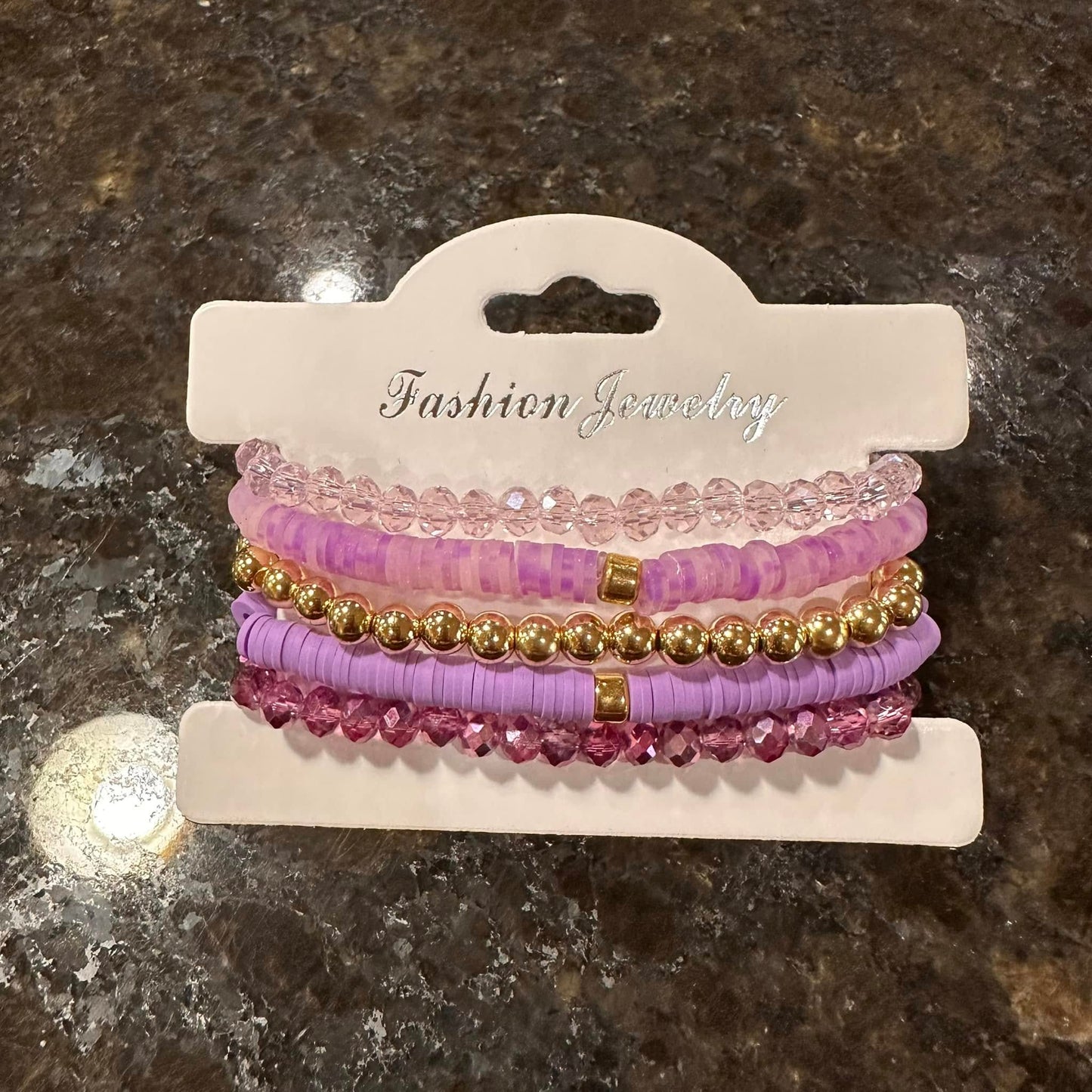 Everyday Bracelet Stacks - Purple/Gold