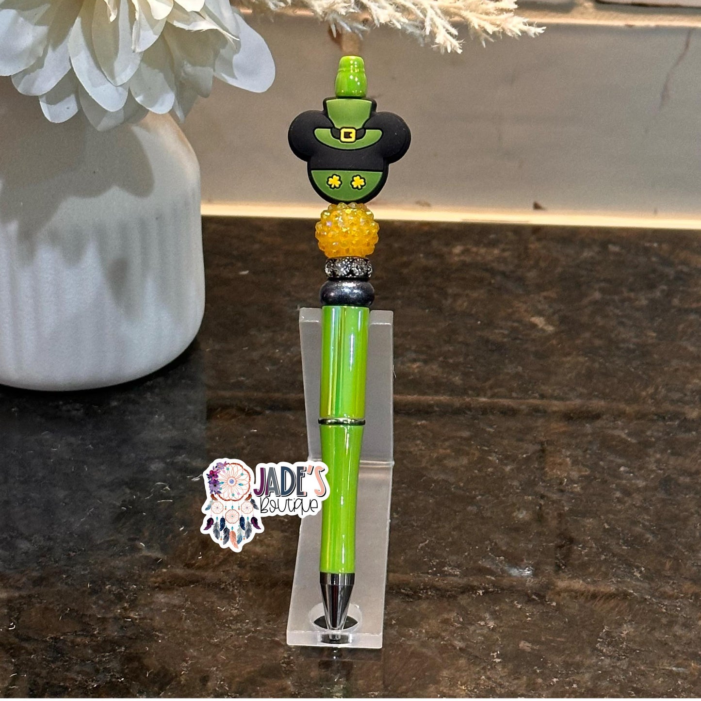 Mouse Shamrock Pen
