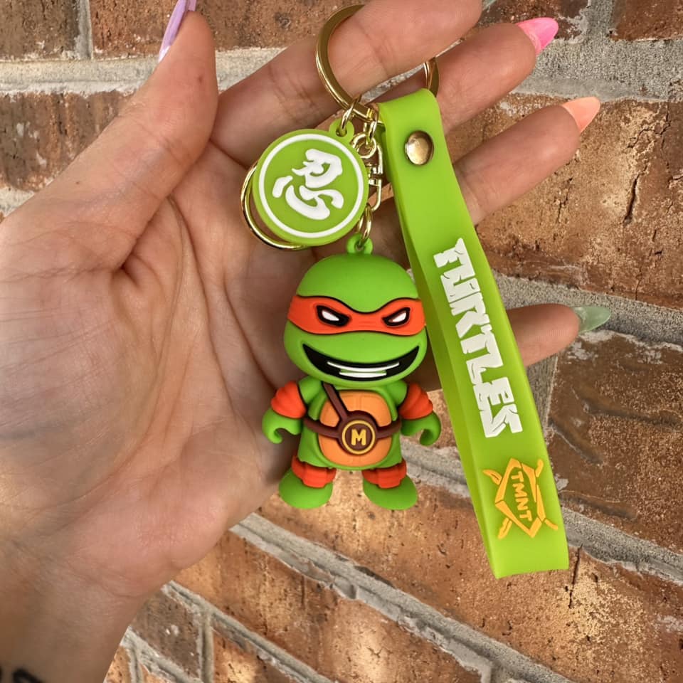 M Turtle Keychain