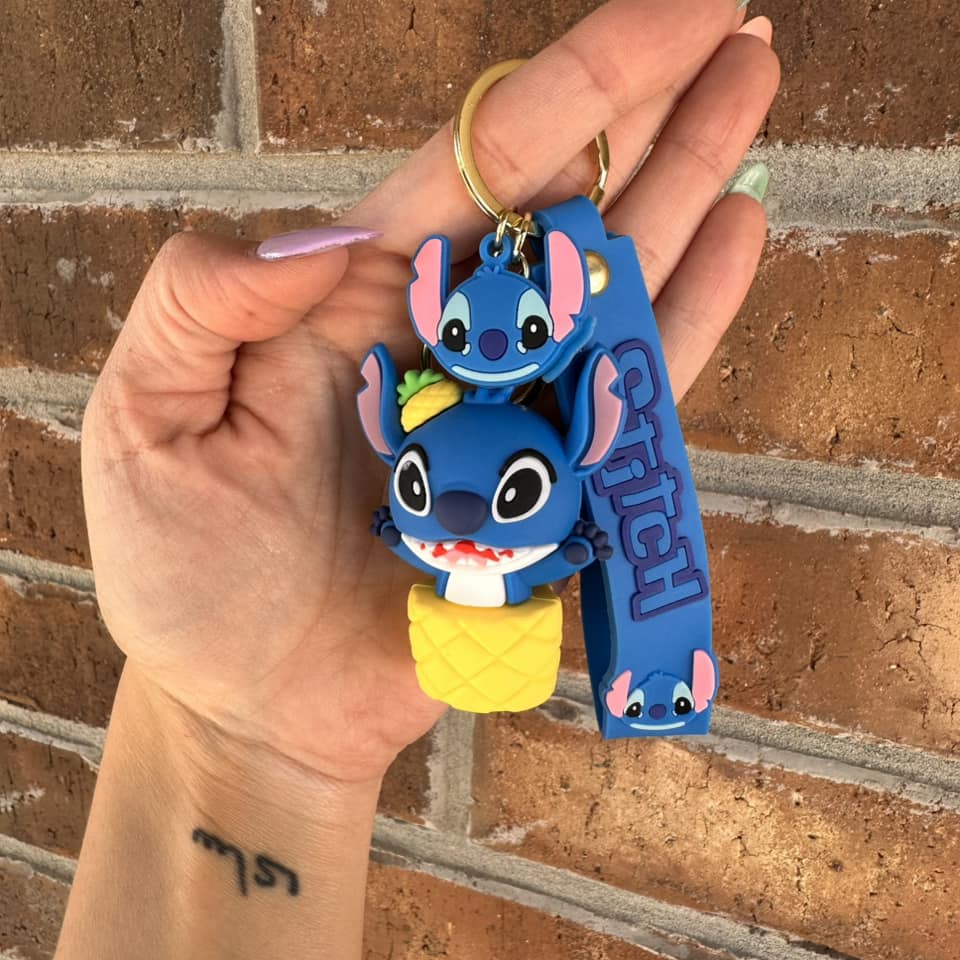 Blue Guy - Pineapple Keychain
