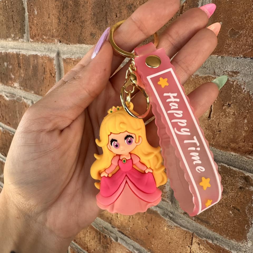 Peach Keychain