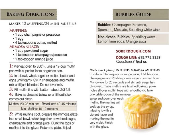 Soberdough Mimosa Muffins