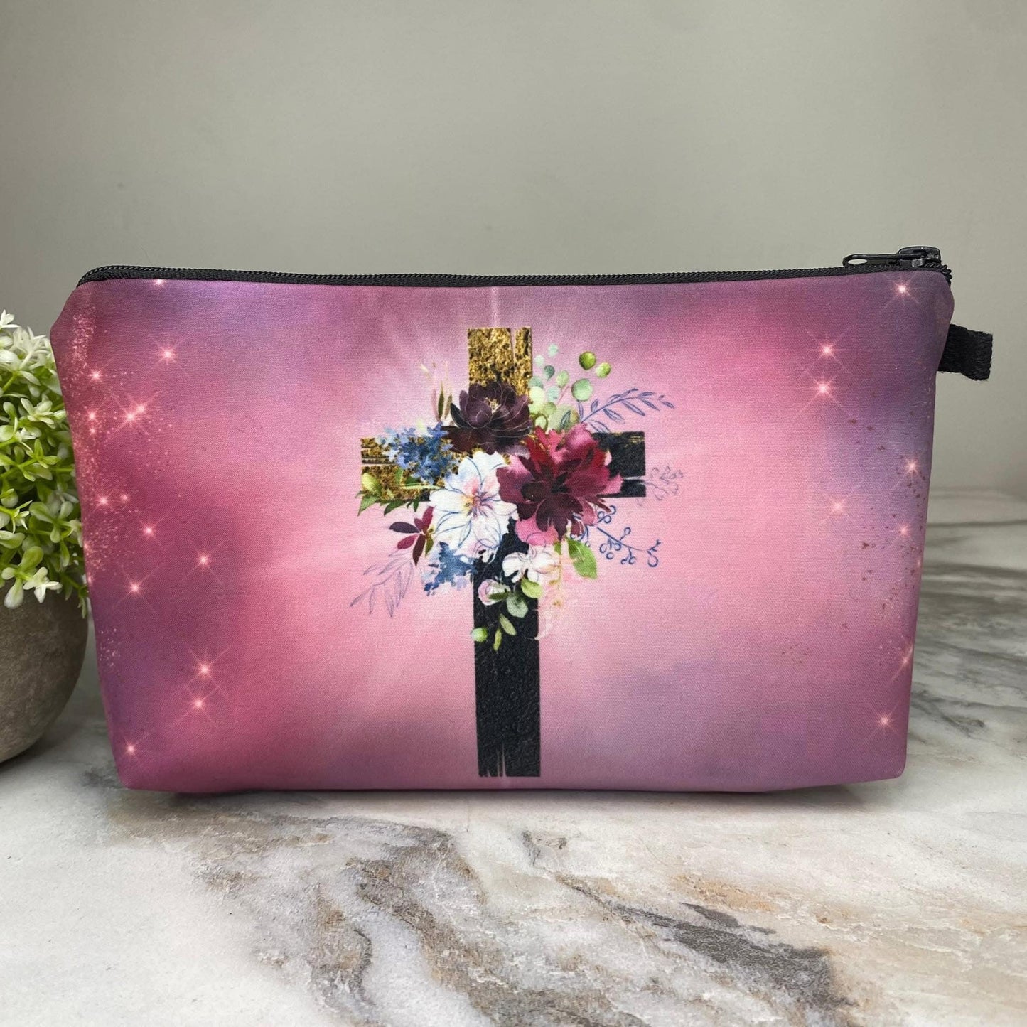 Floral Cross Pouch