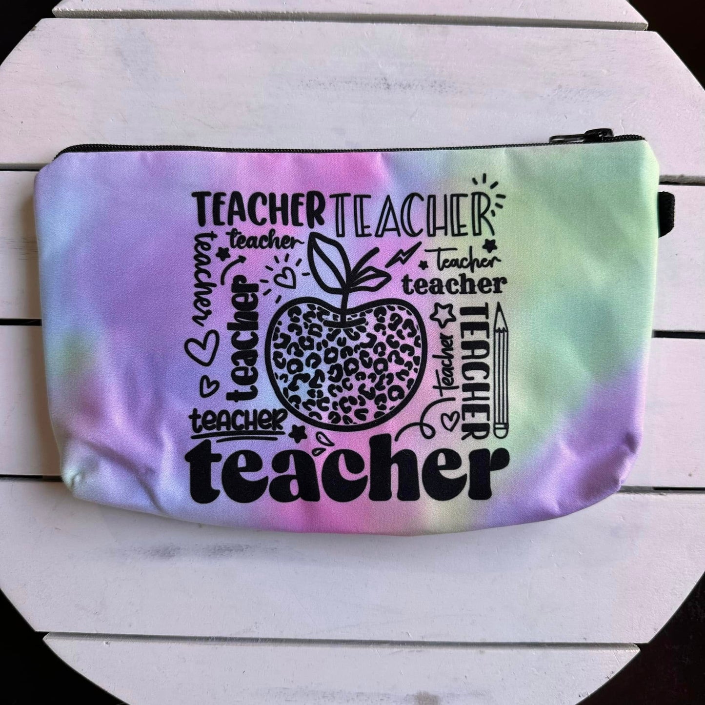 Tie Dye Teacher Pouch