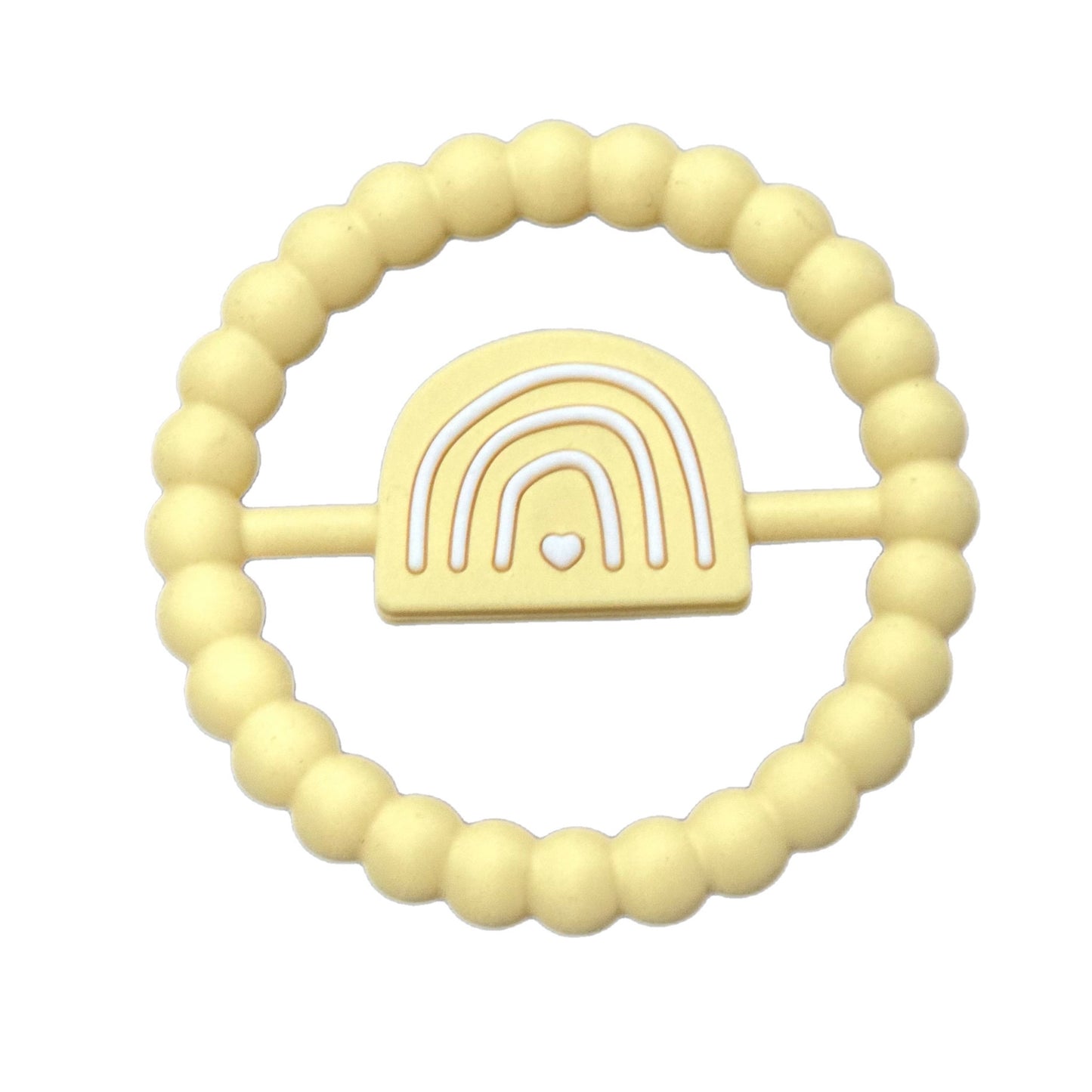 Rainbow Ring Teether: Buttercream ⋒