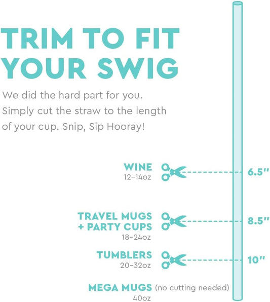 Mega Mug Christmas Reusable Straw Toppers