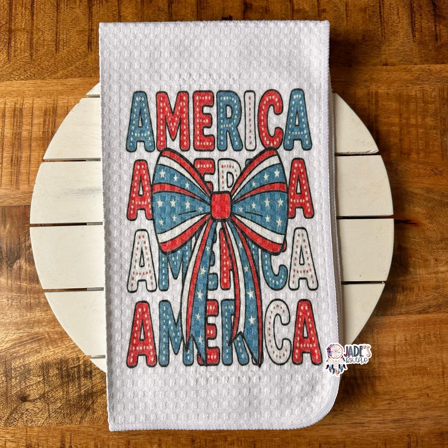 America Bow Tea Towel