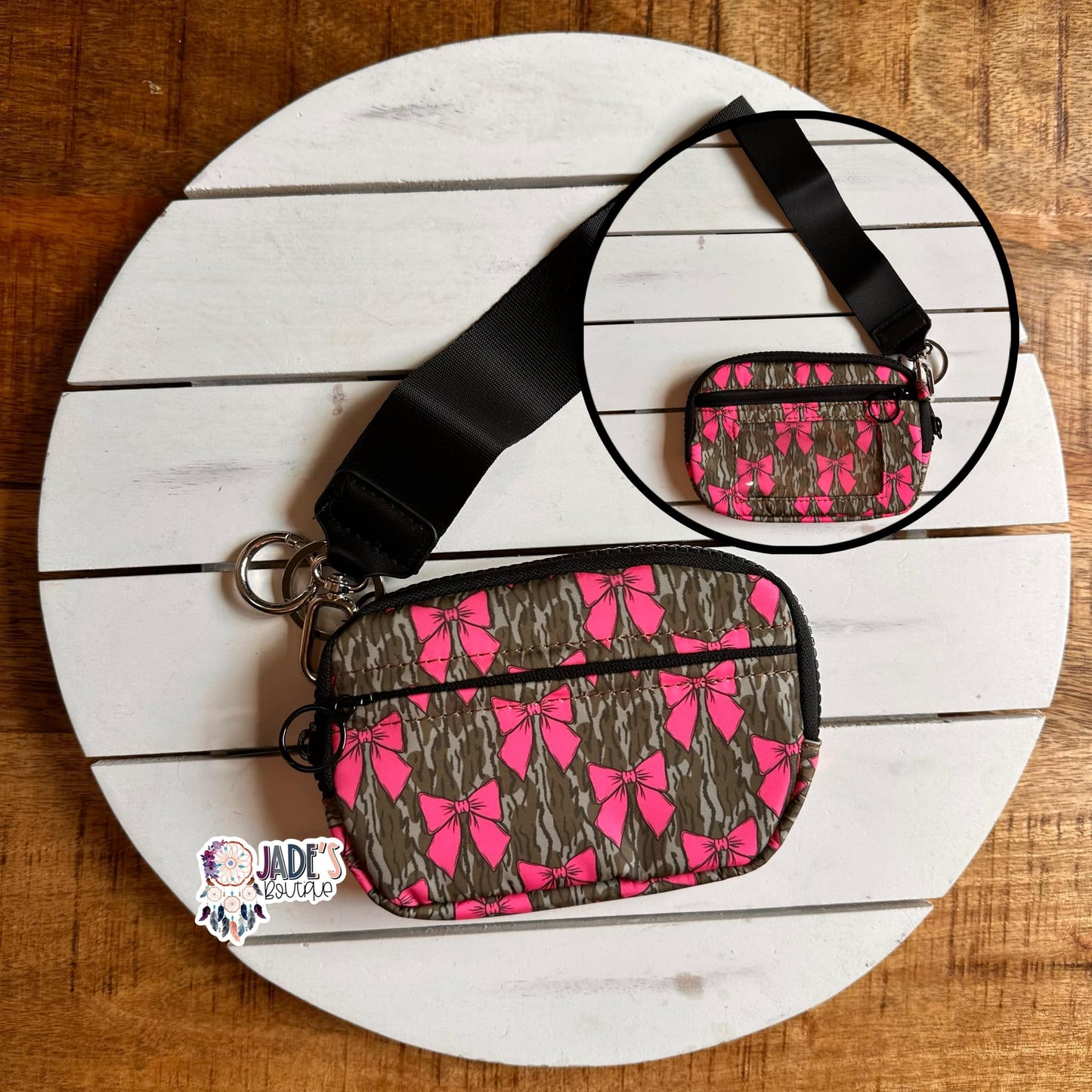 Camo & Bows Wristlet Wallet