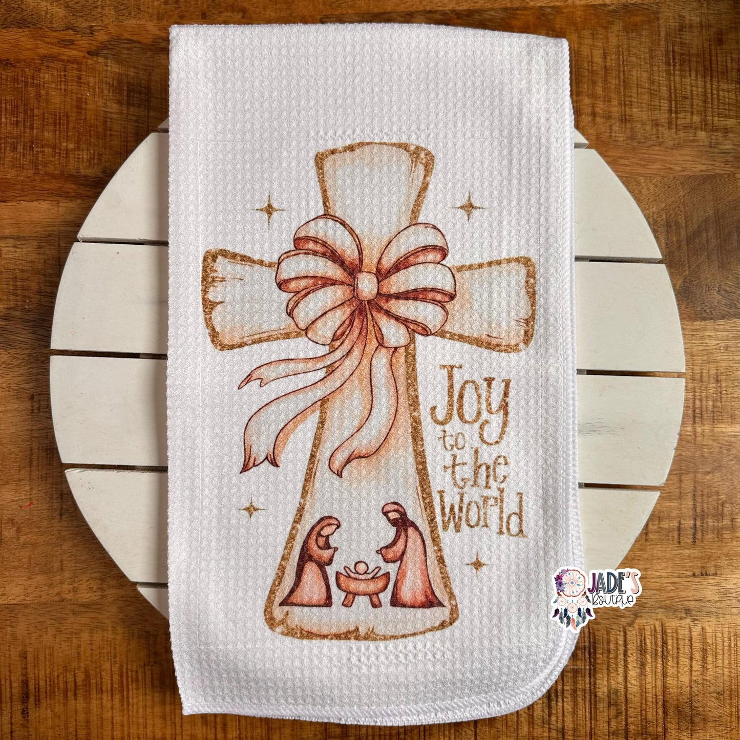 Joy To The World Tea Towel