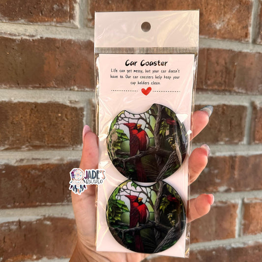 Cardinal Tree Car Coasters