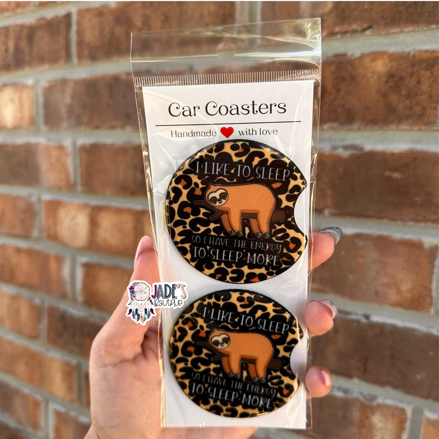 I Like To Sleep So I Have The Energy To Sleep More Car Coasters