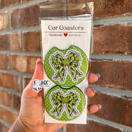 Feeling Lucky Car Coasters