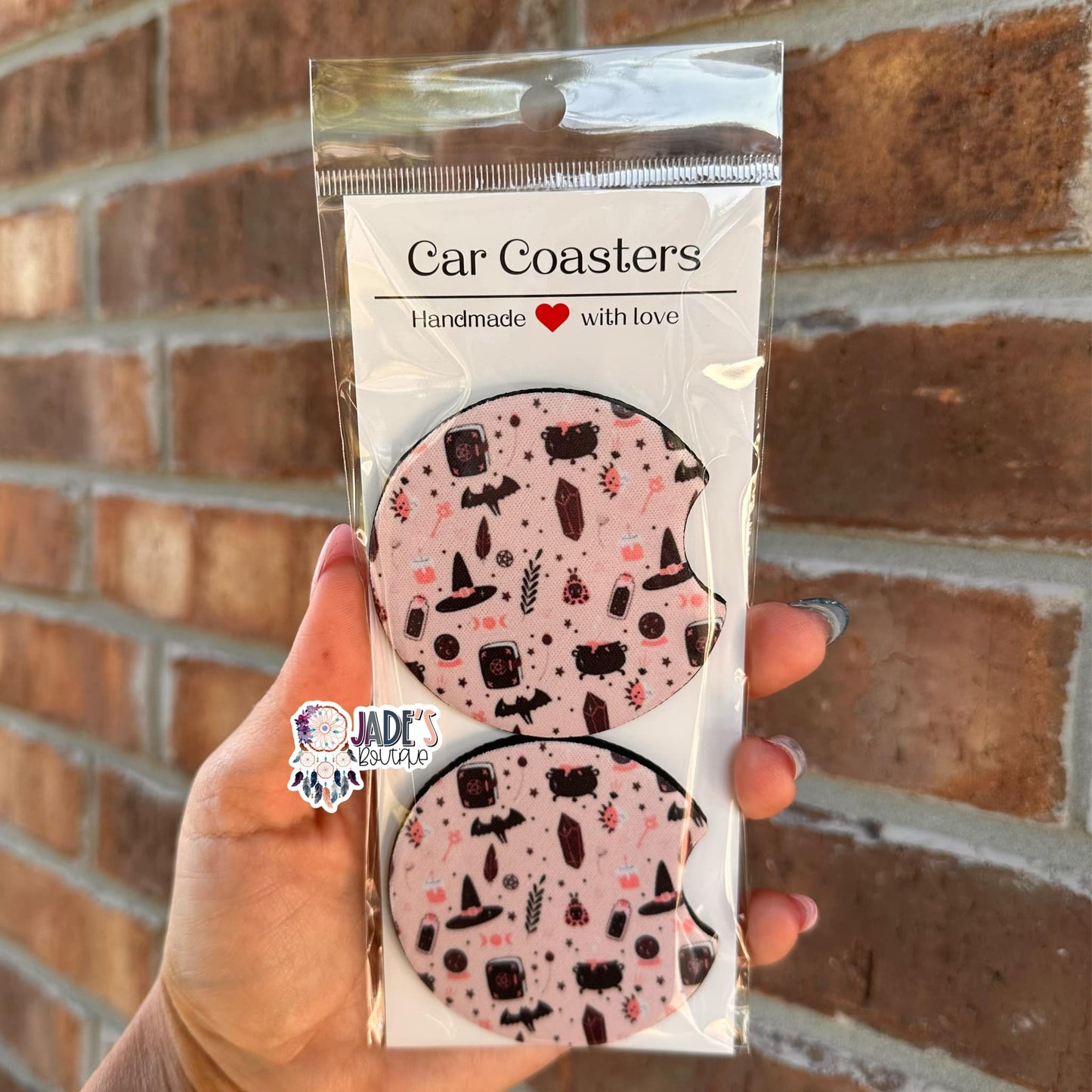Spell Car Coasters