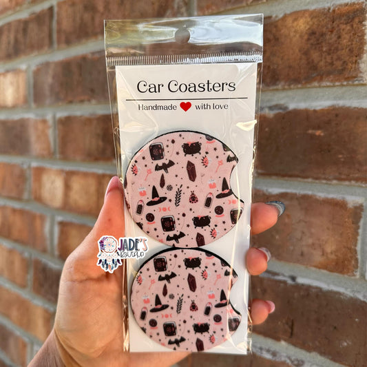 Spell Car Coasters