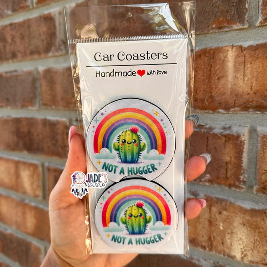 Not a Hugger Car Coasters
