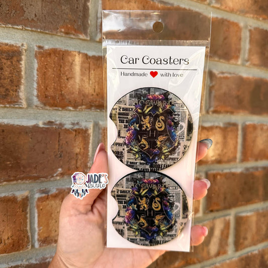 Hogwarts Car Coasters