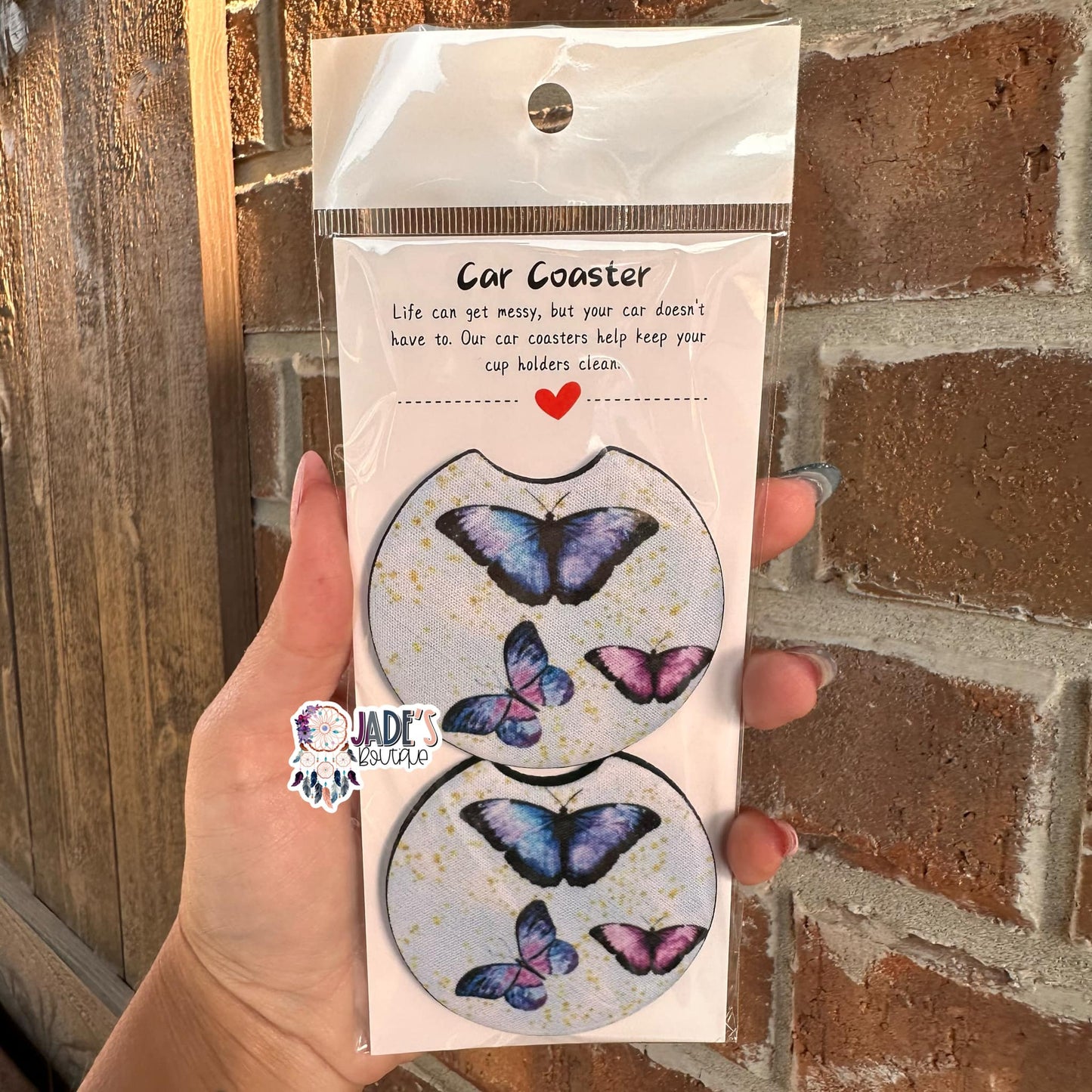 Butterfly Car Coasters