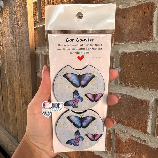 Butterfly Car Coasters