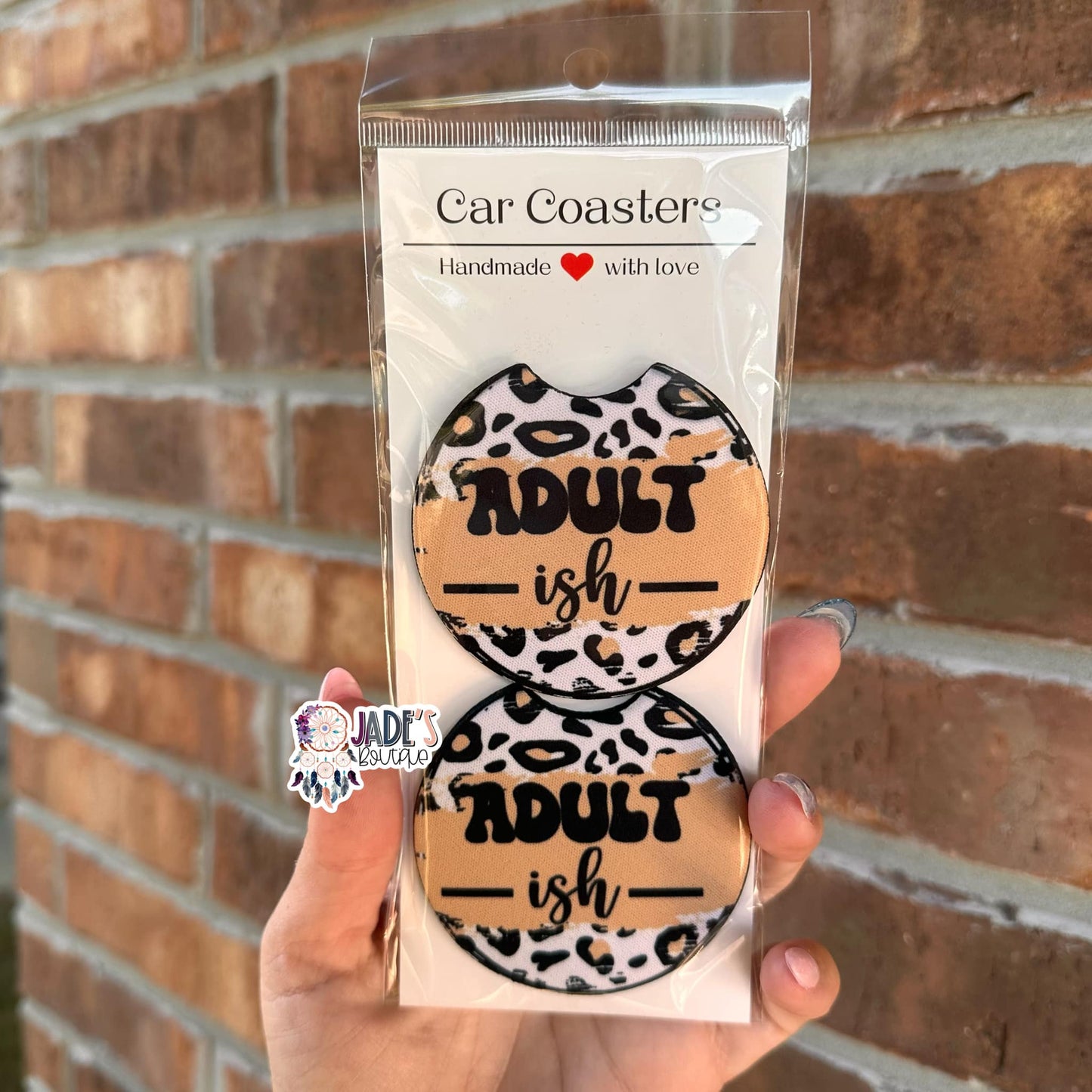 Adult-ish- Car Coasters