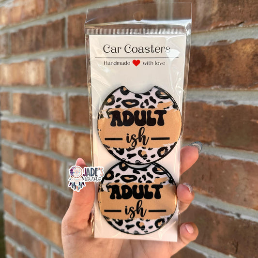 Adult-ish- Car Coasters