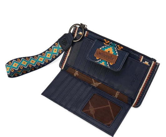 Wrangler Wristlet Wallet - Navy