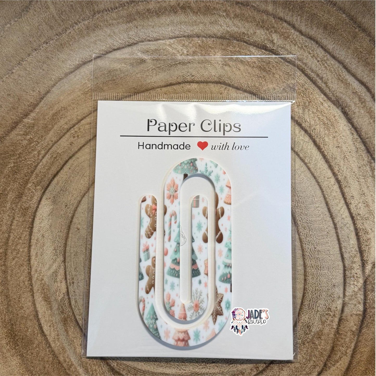 Gingerbead Jumbo Paper Clip